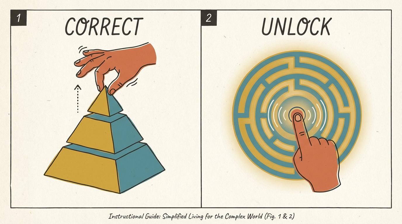 Internal and external hierarchies, triangles and circles