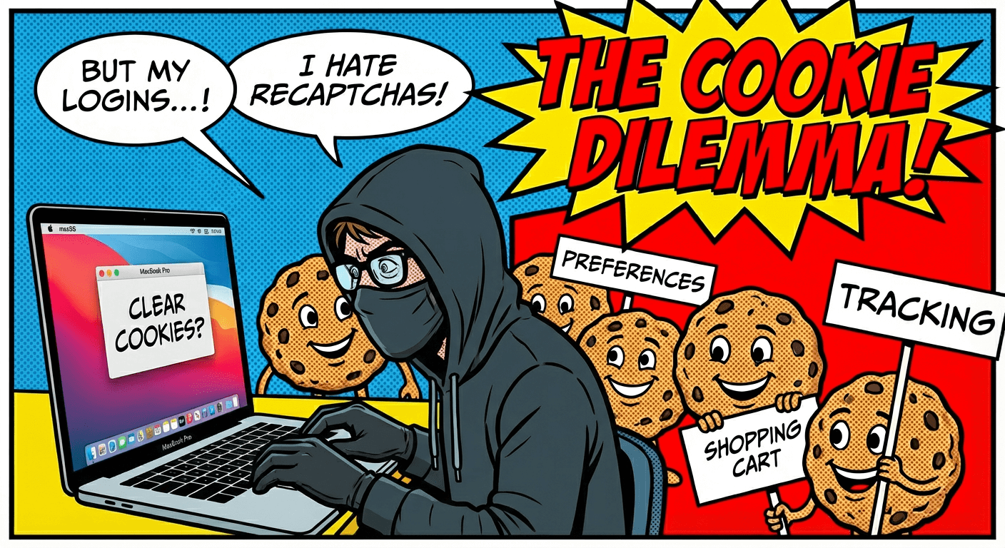 Dilemma of clearing cookies vs privacy